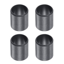 sourcing map Pack of 4 Sleeve Plain Bearings 12 mm Bore 14 mm Outer Diameter 17 mm Length POM Coated Oil-Free Bushings Black