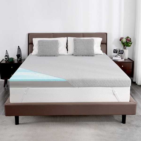 Extra Firm Mattress Topper 4 Inch Queen, Firm Memory Foam
