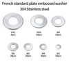 128 Pcs Knurled Conical Spring Washers, Stainless Steel Serrated Conical