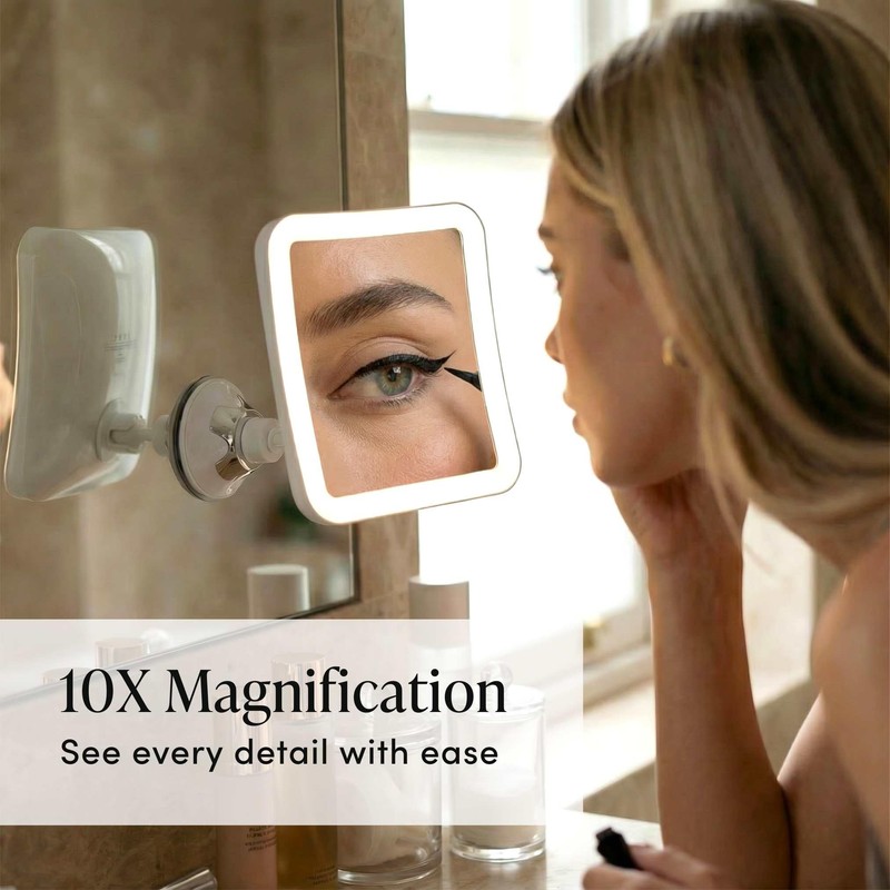 Fancii 10X Magnifying Lighted Makeup Mirror - Daylight LED Vanity