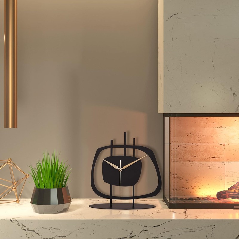 muyika Desk Clock for Living Room, Desk Clock for Office,