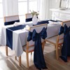 KKJIAF 2 Pack Navy Blue Table Runners 12 x 108