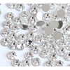 XIULI Rhinestone DIY Nail Decorating and Clothing, High Lighting, White,