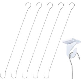 Clip Strip Ceiling and Window Double C Display Hook Sign Holders Brand, 6 inch, Steel, 3/32" Diameter, Banner, Poster, and Sign Hanger, Pack Size - 50