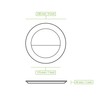 BIOZOYG Disposable Plates, Pack of 50, 2 Chambers, Diameter 22