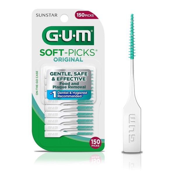 GUM Soft-Picks Original Dental Picks, 150 Count (Pack of 6)