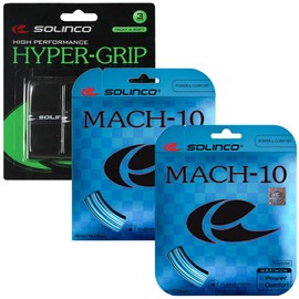 Solinco Mach-10 Racquet Tune Up Kit – Tennis String + Optional Overgrips