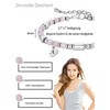 HAYOUWAY 4 mm Rose Quartz Gemstone Bead Bracelet Women Girls
