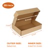 PHAREGE 9x6x2 inch Shipping Boxes Bulk 25 Pack Brown, Tab
