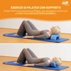 Sissel 310101 Pilates Roller, Unisex – Adulto, Blu Marmorizzato, 25.5