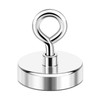 DIYMAG DIYMAG Neodymium Fishing Magnets, 200 lbs(90 KG) Pulling Force Rare Earth Magnet with Countersunk Hole Eyebolt Diameter 1.75 inch(44mm) for Retrieving in River and Magnetic Fishing