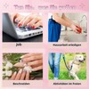 Virellay Rosa Press on Nails - Glänzende Falsche Nägel Mit