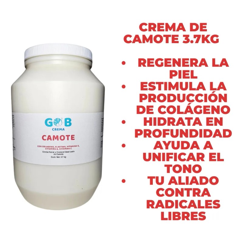Crema De Camote Ozonizada - Gob - 3.7 Kilos