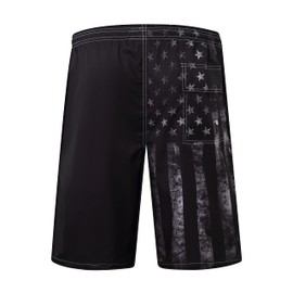 Yhjoxlp Mens Swim Trunks for Men, Vintage Black American Flag Mens Board Shorts Swimwear Bathing Suit with Mesh Lining, Funny Hawaii Quick Dry Beach Shorts for Men Swimming Trunks, 3X-Large