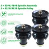 POSEAGLE 3 Pack Pre-Greased 539131898 Spindle with 532153535 Pulley Replaces