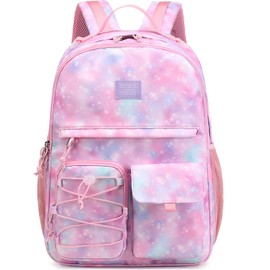 Lohol Lightweight School Backpack for Girls Boys Kids School Bag Backpack with Print, Galaxy B, Casual