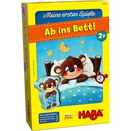 HABA 304761 - My First Games - Off to Bed! Memo and Assignment Game for 1-3 Players from 2 Years, with Child-friendly Play Material Made of Wood and Cardboard