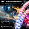 Tavaray 4PCS 14" RGB LED Wheel Ring Lights with APP