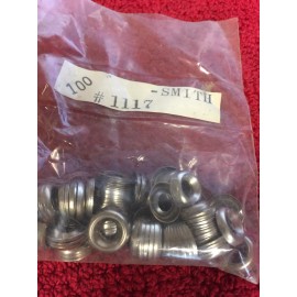 Lof of 100 #10 Countersunk Washer HH SMITH 1117  BRASS/Nickle PLATED