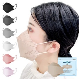 [prevent] KF94 韓国マスク【 ヌーディベージュ,50枚入り】 カラーマスク 不織布,3D立体バイカラーマスク,くちばし型小顔マスク,肌にやさしい 息がしやすい 口紅が付きにくい 耳が痛くならない,血色マスク,ピンク、ベージュ,4層構造