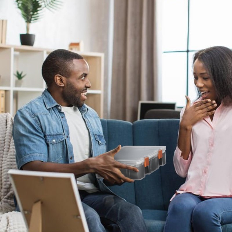 Blinkspower™ Battery Organizer Storage Case, Battery Box Holds 64 AA,