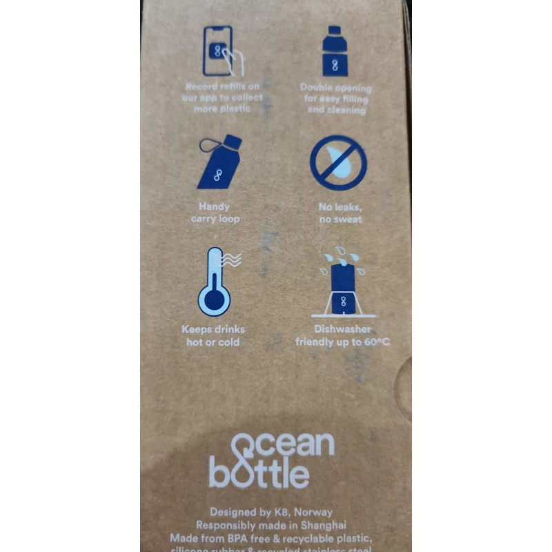 Ocean Bottle Vacuum Insulated Stainless Steel - 500ml - Ocean