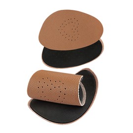 TOVINANNA 2 Pairs High Heel Insole Shoe Grips for Heels Anti Slip Footpads Sole Inserts for Women Heel Cushions Foot Pads for Girl Heel Cushion Inserts for Women Shoes Leather Coffee