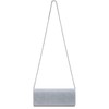 Caspar TA514 Elegant Women's Glitter Clutch Evening Bag, silver