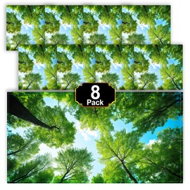 Aheroi Light Covers, 8 Pcs 4 x 2 FT Fluorescent Light Covers, Magnetic Light Covers for Ceiling Lights, Classroom Drop Ceiling Light Cover Florescent Led Light Shade Room School Office Decor(Forest)