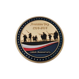 Eillwin 100 Years Anniversary First World War Collectible & Commemorative Gold Color Nice Coin