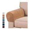 Stretch Armrest Covers Velvet Arm Covers for Chairs Couch Sofa