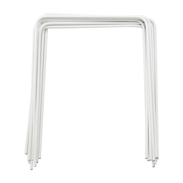 ApudArmis Croquet Wickets Standard Size, Set of 9 White Square