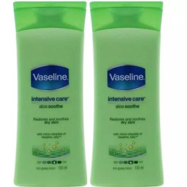 Vaseline Intensive Care Aloe Fresh Body Lotion Pack Of 2 - 100 ML Each