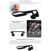 QT S Bone Conduction Headphones Bluetooth with Mic Titanium Lightweight