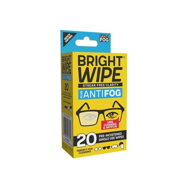 BrightWipe Antifog Wipes 20
