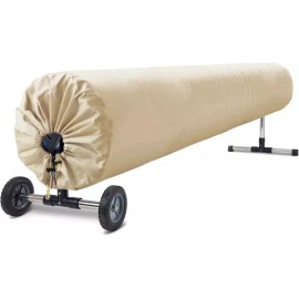 태양광 담요 커버 수영장 릴 솔라 보호 16피트 풀 보호대 지상 및 지하 수영장용 [22ft] Solar Blanket Cover for Pool Reel Solar Protection 16ft Pool Cover for Above Ground and In-Ground Pools [22ft]