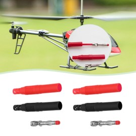 The Lord of the Tools 10 Pcs 4mm Banana Male Jack Socket Insulated Safety Shrouded Solder Connectors Electrical Test Banana Connectors for DIY and Electrical Testing