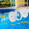 DWALE Large Wheel Complete with Tire Bearings Replacement,Pool Cleaner Large