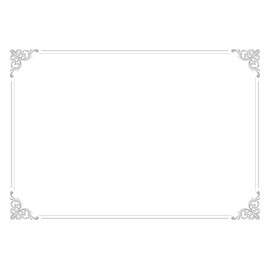 ASTAR 10 Sheets Blank Award Paper, A4 Certificate Back, Framed Inner Page Paper, Blank Certificate Paper