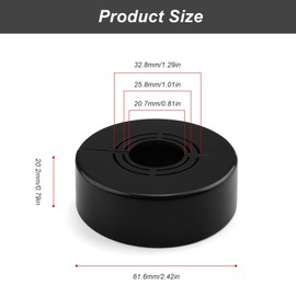 0XBIT Rosette Shower Faucet, 3 Sizes in 1, 4 Pieces Removable Rosette Faucet, Rosette for Shower Taps, Diameter is Divided into 21mm/26mm/33mm, for Taps, Radiators