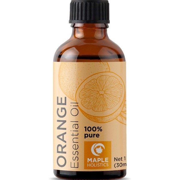 Sweet Orange Essential Oil Pure - Cold Pressed Orange Oil Essential for Stress Focus Memory Mood Support Aroma Diffuser Oil and Natural Cleaning Products - Citrus Essential Oil for Skin Care
