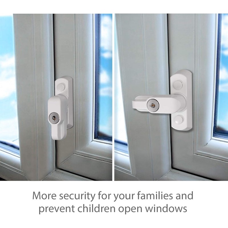 Neoteck 4pcs Sash Blocker Jammer Restrictor Window Lock with Keys