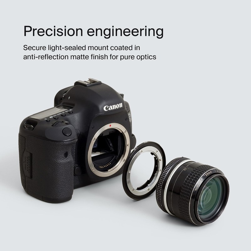Urth Lens Adapter: Compatible with Nikon F Lens and Canon