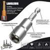 QHKLEW Pack of 10 Magnets Hexagonal Socket, Magnetic Socket Set,