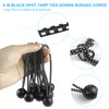 HLOGREE 30 Pack -6 inch Black Bungees Balls Cord,Tent Bungee,
