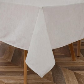 Majestic Giftware PVC Faux Leather Rectangle Tablecloths | (TCG62-54180) Argyle Ivory Waterproof & Spill Proof Dining Table Cover | Decorative Washable Tablecloth for Home, Kitchen, Party (54X180)