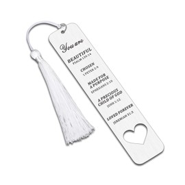Faith Based Gifts Bible Bookmark Mothers Day Gifts Baptism Gift for Women First Communion Bible Accessories for Teen Girl Christian Bookmark Scripture Birthday Christmas Gift for Teens Sister Friends