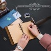 Cuaderno De Cuero Vintage Con Pluma