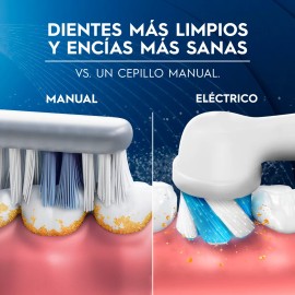 Cepillo Dientes Eléctrico Oral Pro Series Cabezal Redondo Advanced Clean Negro