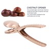 Stainless Steel Chestnut Cutter Tool Rose Gold Cross Shaped Comfortable
